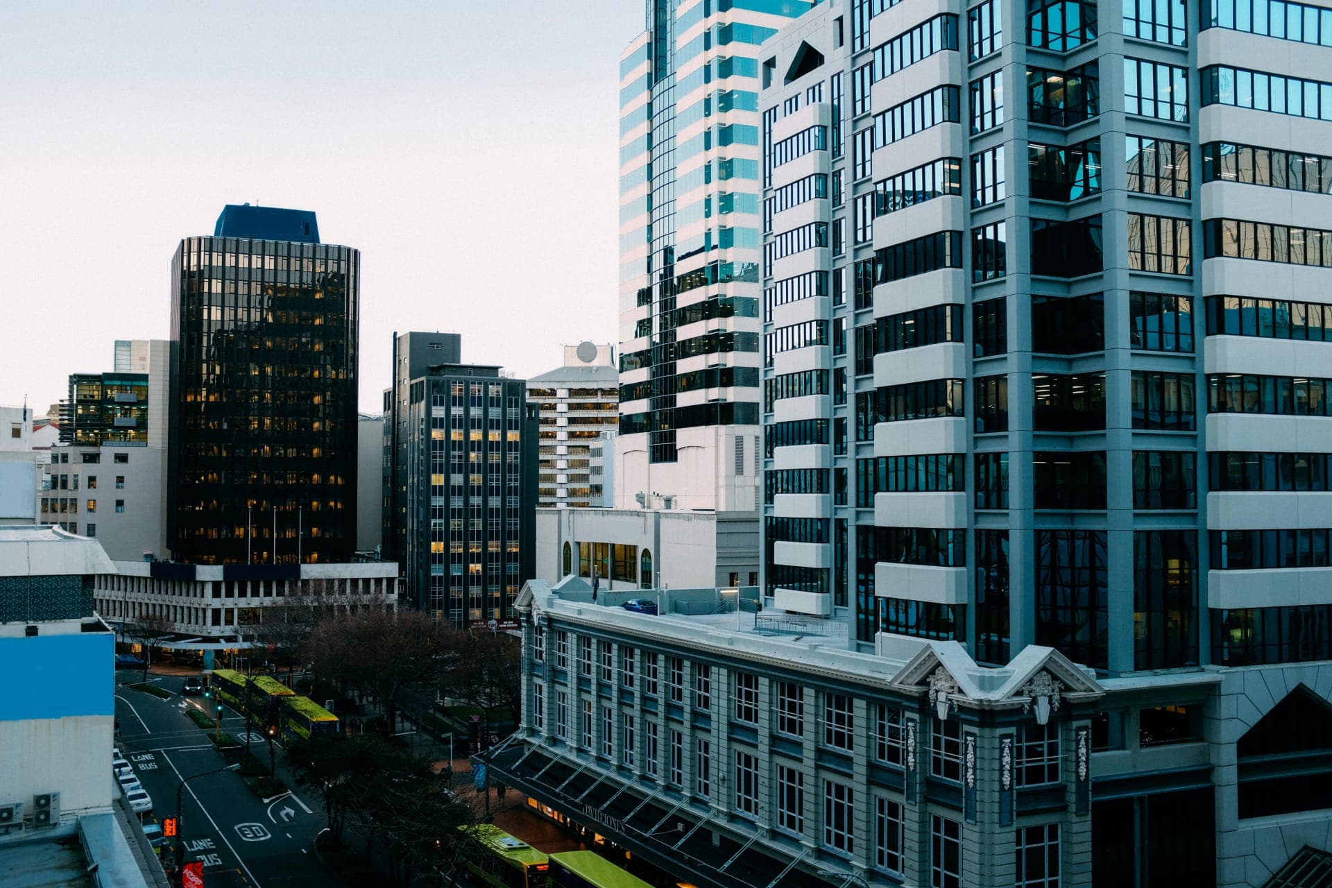 Downtown office buildings